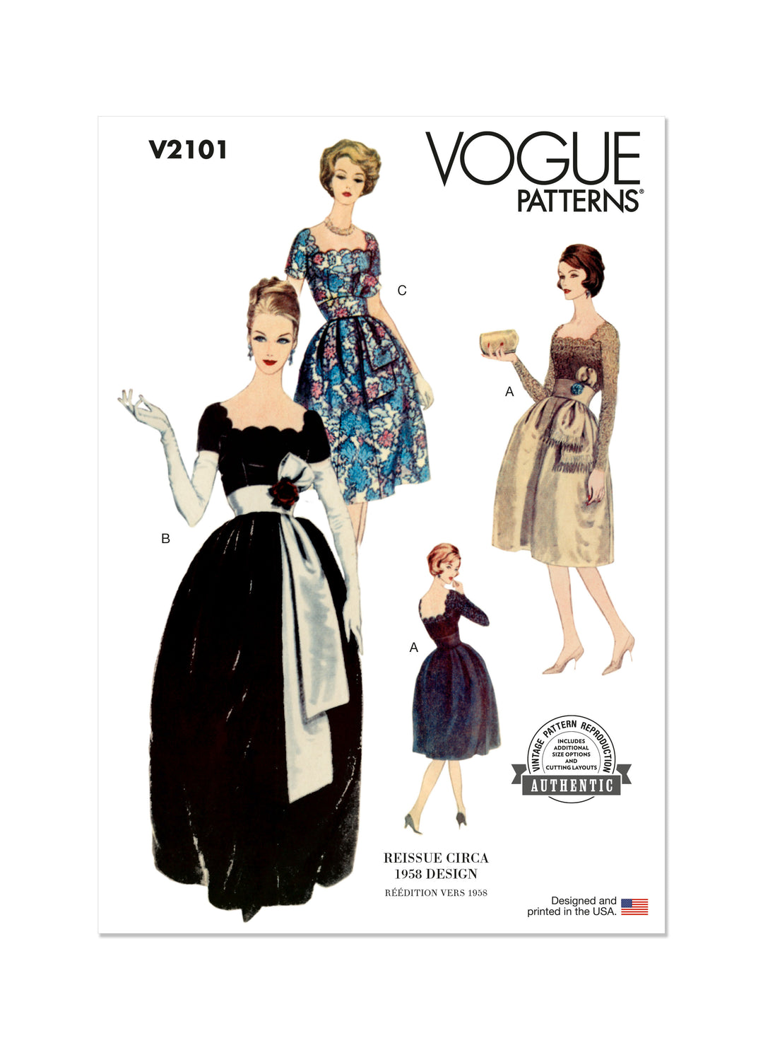 vogue ladies dress patterns UNCUT Vogue 8589 "The Vogue Woman" Sewing Pattern, Size 8-10-12, Misses' Dress