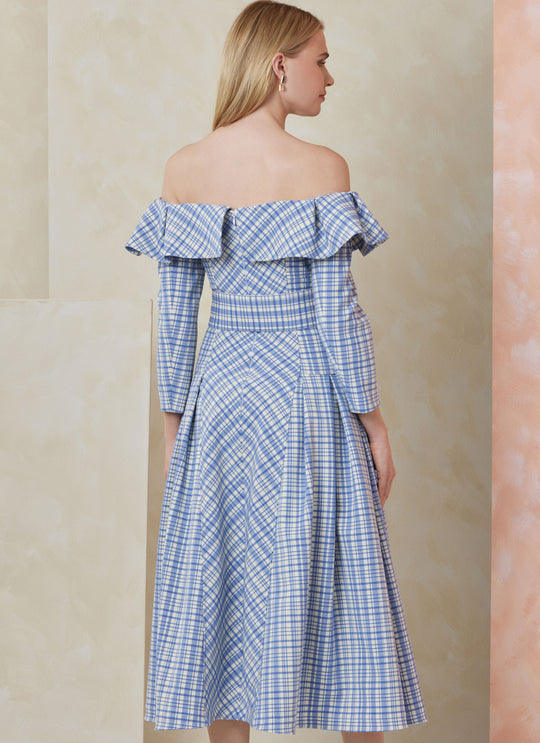 Vogue Schnittmuster  V2104 Kleid und Gürtel für Damen