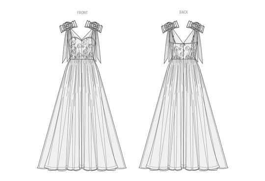 Vogue Schnittmuster  V2108 Damen Kleid von Badgley Mischka