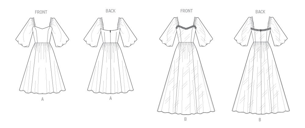 Vogue Schnittmuster  V2109 Damen Kleid in zwei Längen