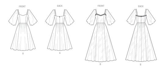 Vogue Schnittmuster  V2109 Damen Kleid in zwei Längen