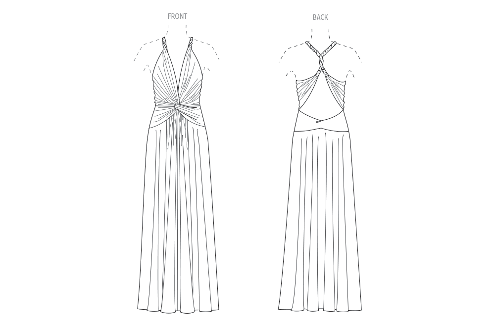Vogue Schnittmuster  V2110 Damen Kleid