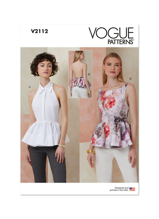 Vogue Schnittmuster  V2112 Damen Top