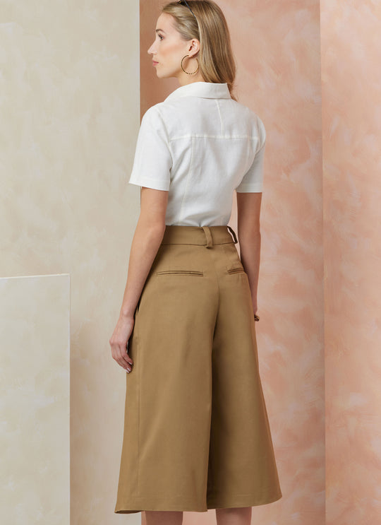 Vogue Schnittmuster  V2115 Shorts für Damen in zwei Längen