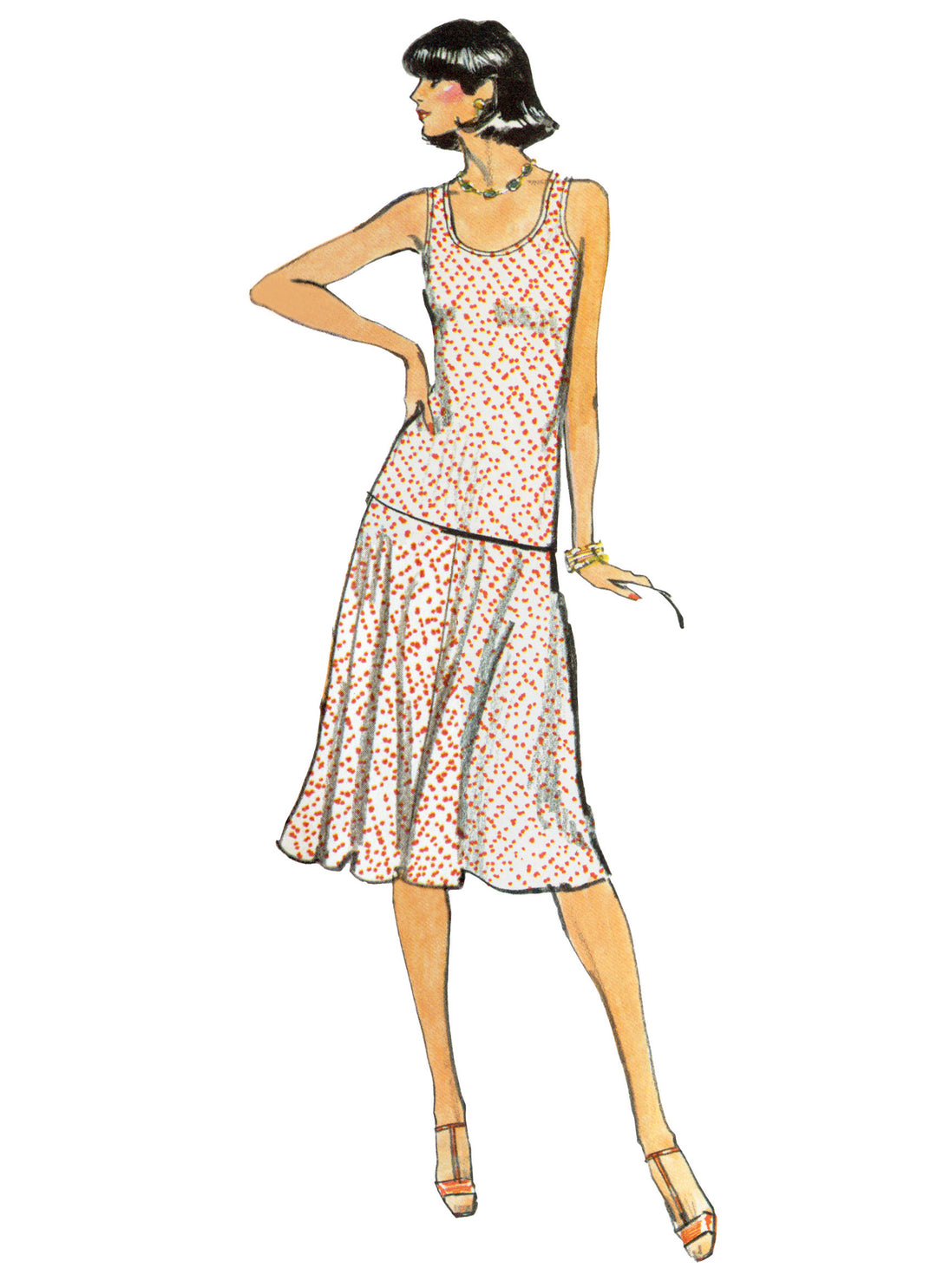 Vogue Schnittmuster  V2122 Damen Strick-Jacket, Gürtel, Rock und Oberteil von Diane von Furstenberg