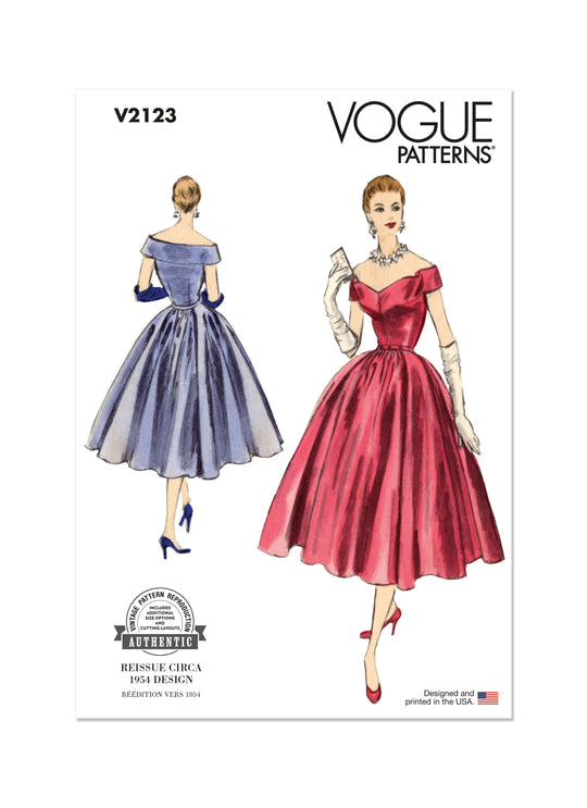 Vogue Schnittmuster  V2123 Abendkleid für Damen