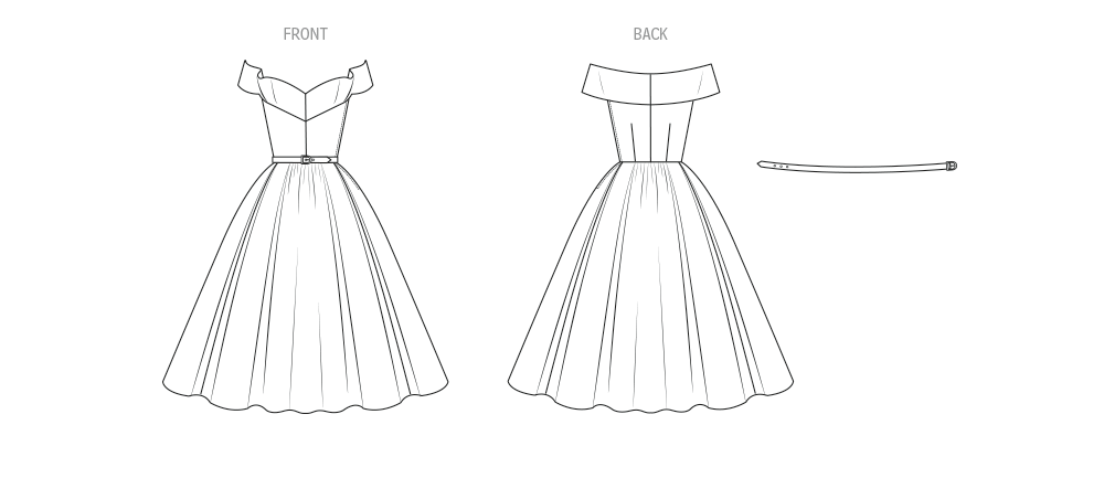Vogue Schnittmuster  V2123 Abendkleid für Damen