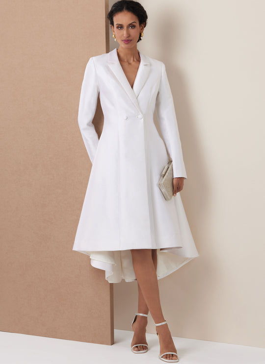 Vogue Schnittmuster V2125 Kleid für Damen mit doppelter Knopfleiste