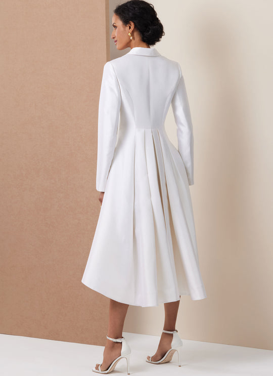 Vogue Schnittmuster V2125 Kleid für Damen mit doppelter Knopfleiste