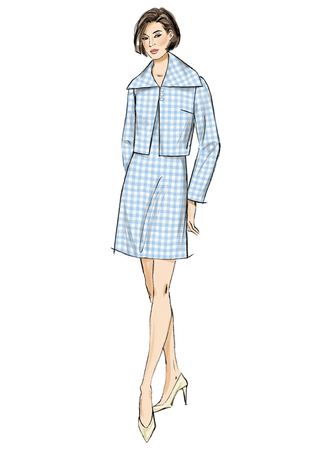 Vogue Schnittmuster V2126 Jacke und Etuikleid für Damen