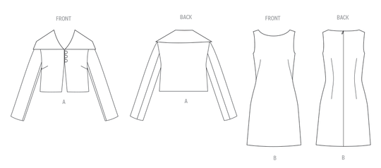 Vogue Schnittmuster V2126 Jacke und Etuikleid für Damen