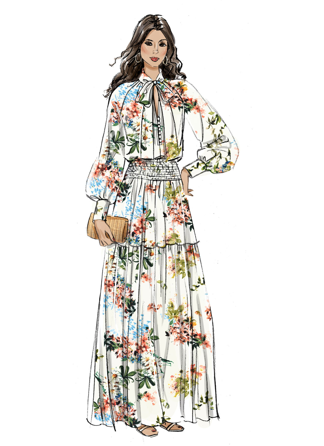 Vogue Schnittmuster V2127 Zweiteiliges Kleid für Damen