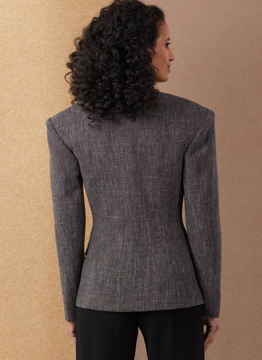 Vogue Schnittmuster V2136 Damenjacke mit und ohne Kragen