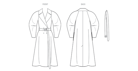 Vogue Schnittmuster V2137 Zweireihiger Trenchcoat für Damen