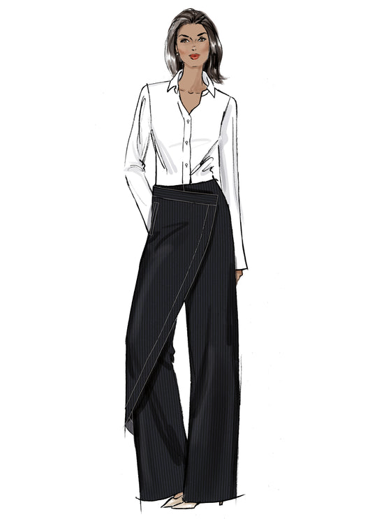 Vogue Schnittmuster V2138 Damen-Wickelhose