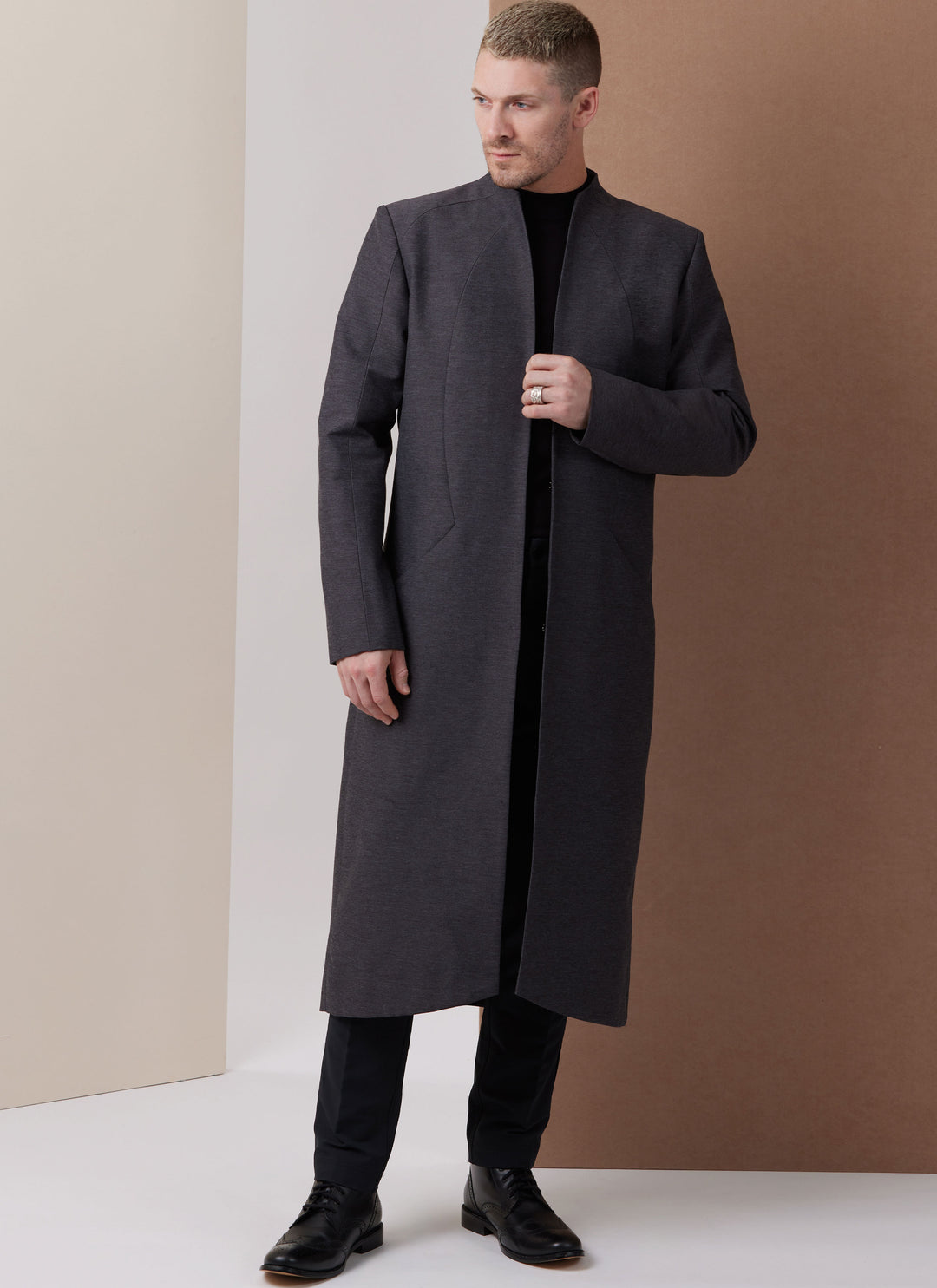 Vogue Schnittmuster V2141 Herren-Jacke mit Futter in zwei Längen