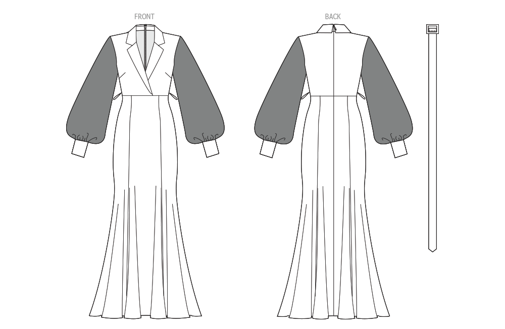 Vogue Schnittmuster V2153 – Damen Abendkleid von Badgley Mischka