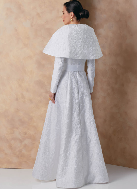 Vogue Schnittmuster V2156 Abendkleid für Damen mit Stehkragen