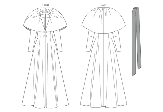Vogue Schnittmuster V2156 Abendkleid für Damen mit Stehkragen