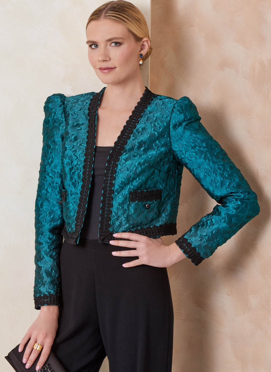 Vogue Schnittmuster V2160 – Damen Jacke mit Ausschnitt- & Taschenvarianten