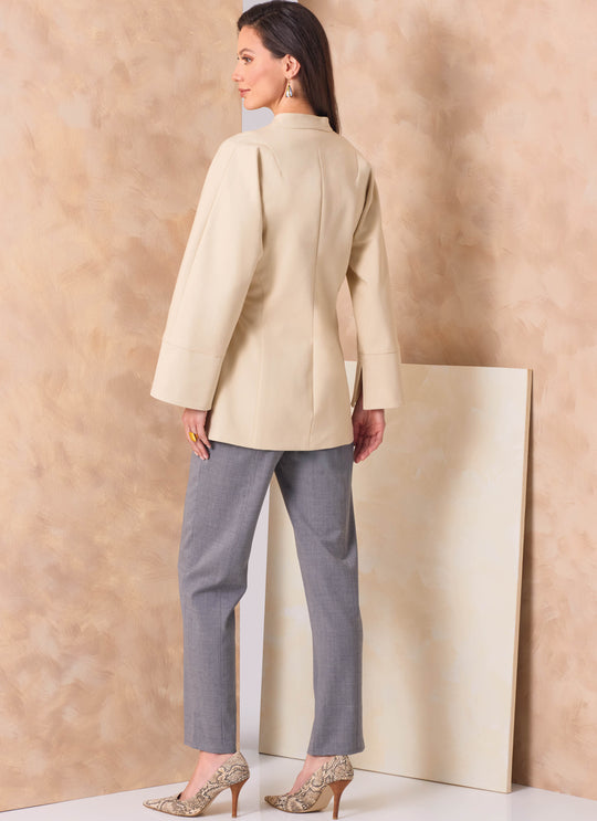Vogue Schnittmuster V2165 – Damen Wickeljacke, Midirock & Hose