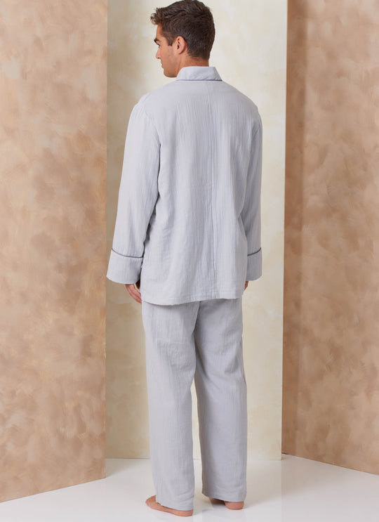 Vogue Schnittmuster V2168 Unisex-Morgenmantel, Pyjamahose und Shorts