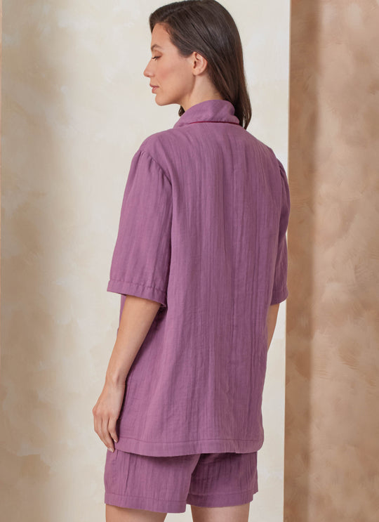 Vogue Schnittmuster V2168 Unisex-Morgenmantel, Pyjamahose und Shorts