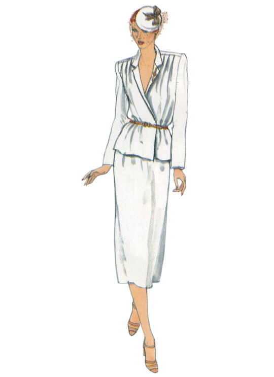 Vogue Schnittmuster V2171 – Vintage Kleid, Oberteil & Rock für Damen