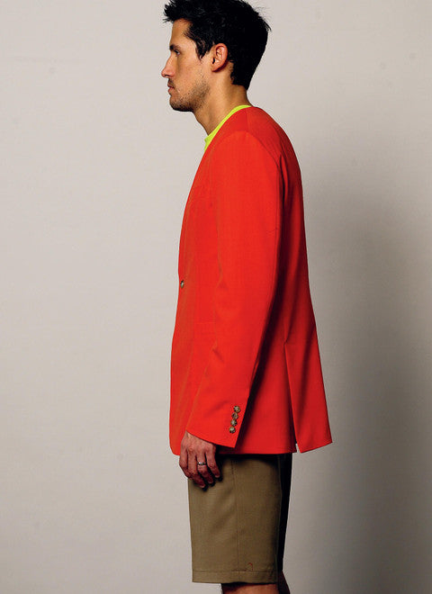 Vogue Schnittmuster V8890 Herrenanzugjacken, Shorts und Hosen