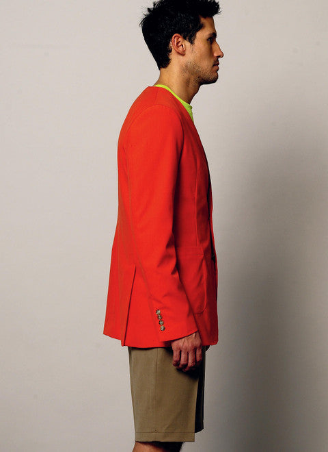 Vogue Schnittmuster V8890 Herrenanzugjacken, Shorts und Hosen