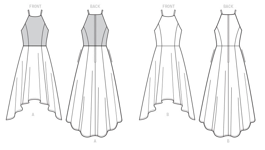 Vogue Schnittmuster V9252 Damen Kleid