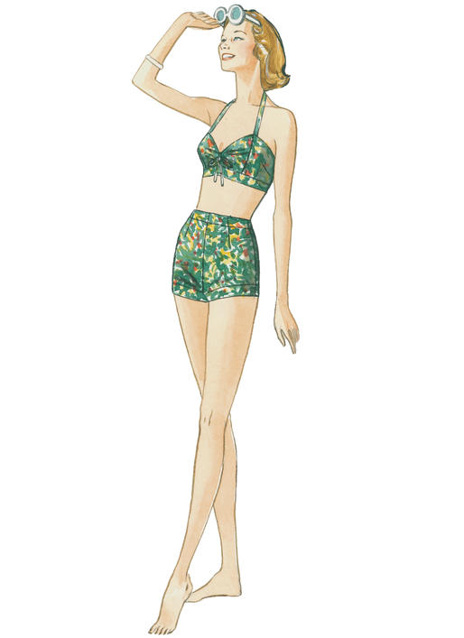 Vogue Schnittmuster V9255 Damen Bikini Tunika