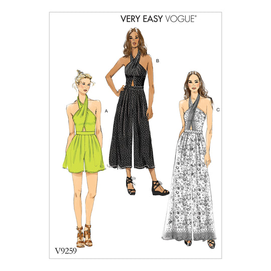 Vogue Schnittmuster V9259 Damen Jumpsuit
