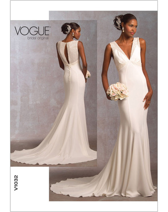 Vogue Schnittmuster V1032 – Damen elegantes Braut- oder Abendkleid