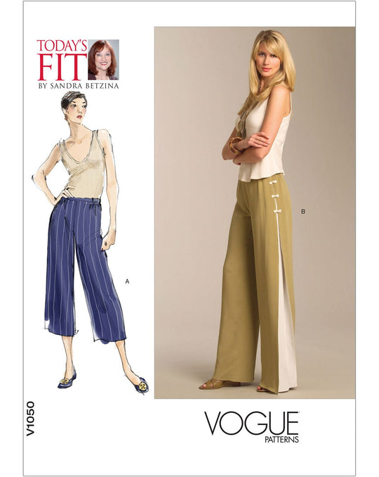 Vogue Schnittmuster V1050 – Damen Schlaghose von Sandra Betzina