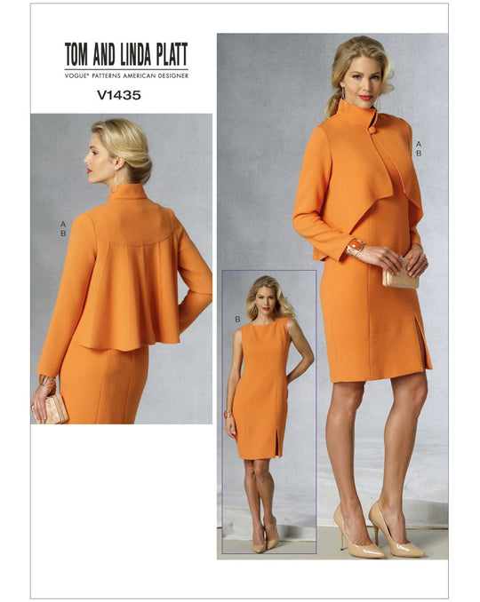 Vogue Schnittmuster V1435 – Damen Jacke & Kleid von Tom & Linda Platt