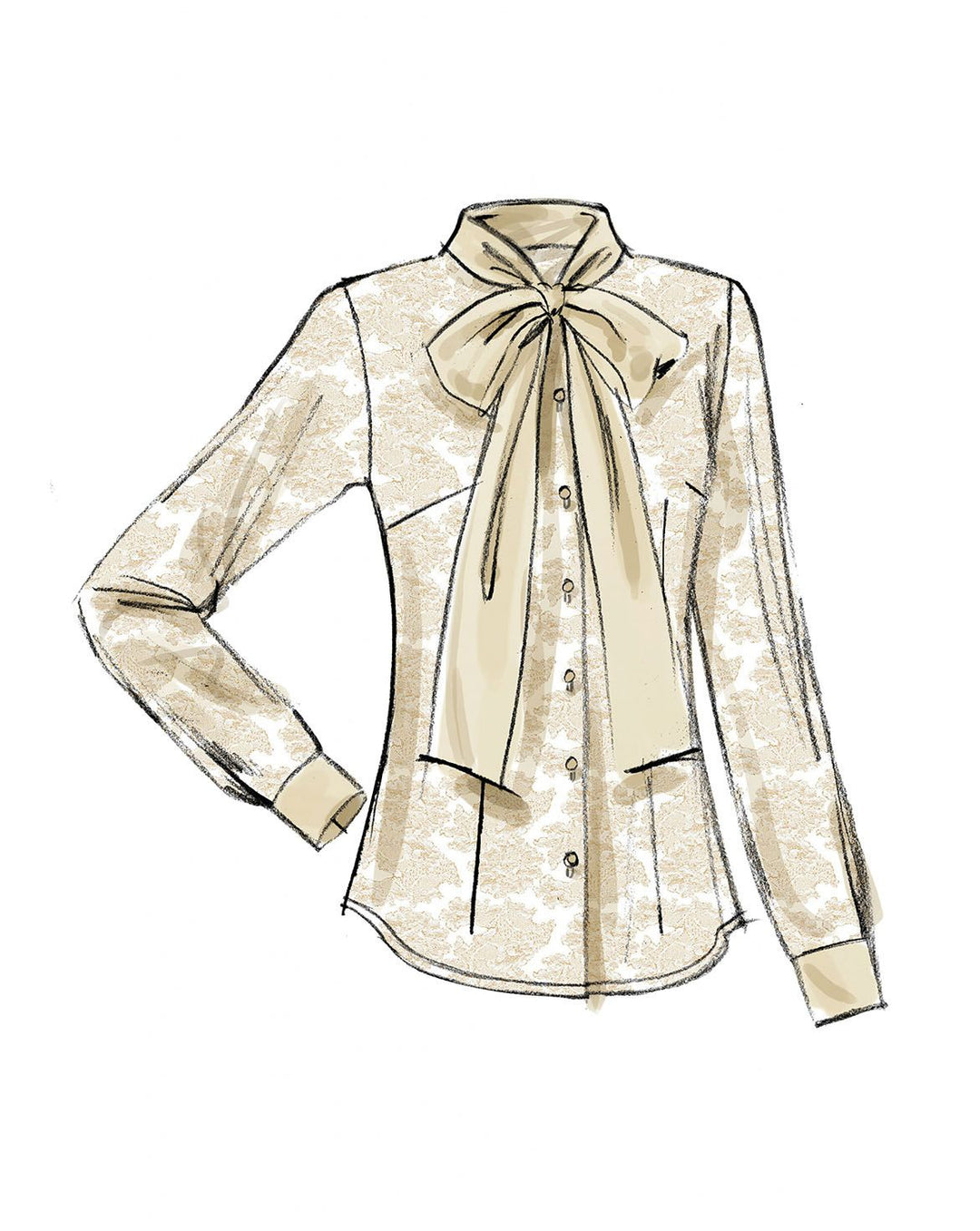 Vogue sewing pattern V8772 ladies' blouse