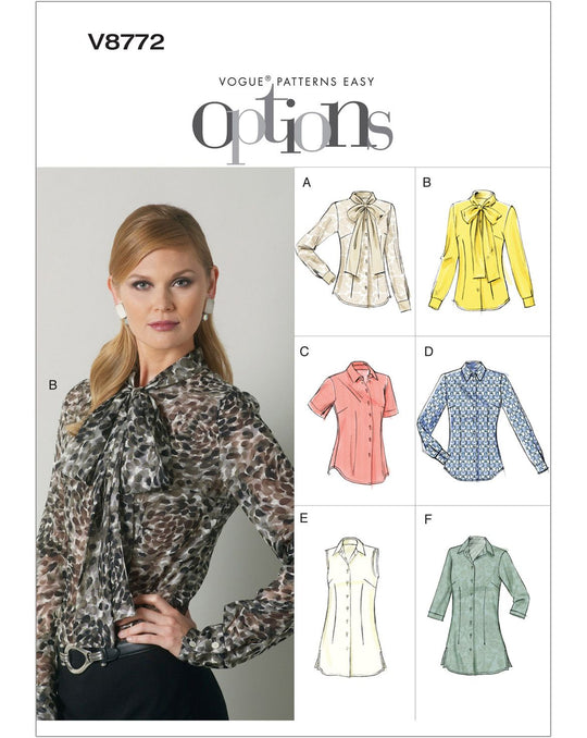 Vogue sewing pattern V8772 ladies' blouse