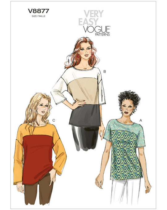 Vogue sewing pattern V8877 women's top