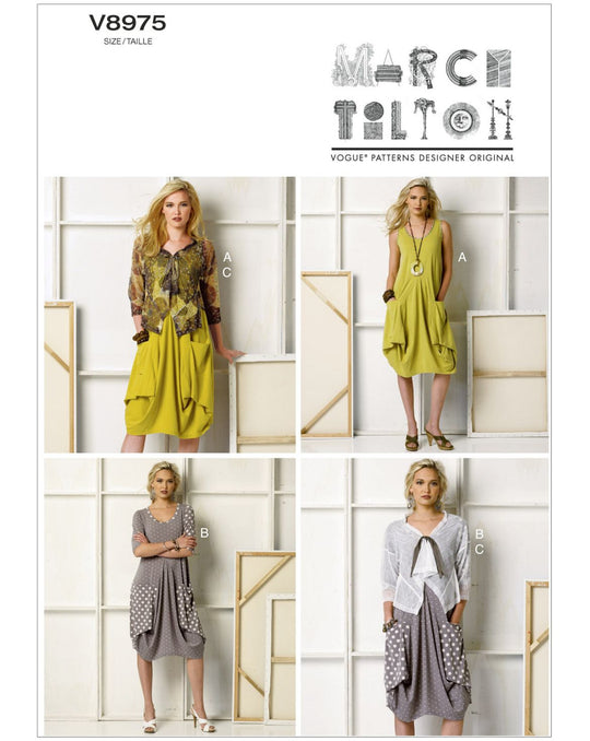 Vogue Schnittmuster V8975 – Damen Kleid von Marcy Tilton