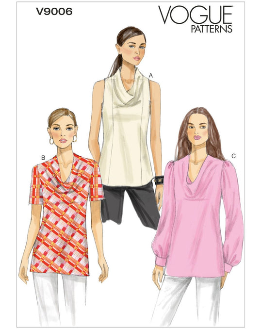 Vogue sewing pattern V9006 women's top