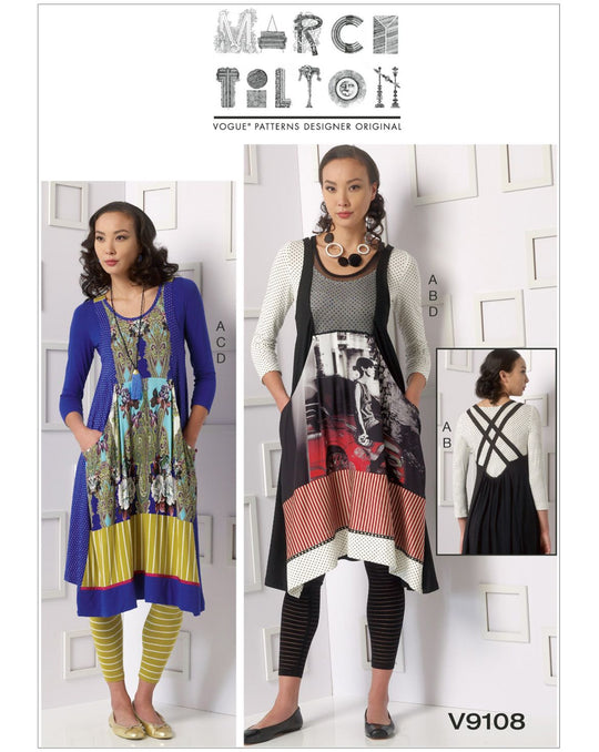 Vogue sewing pattern V9108 women's dress