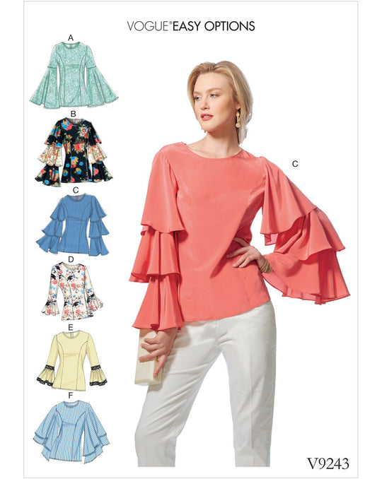 Vogue sewing pattern V9243 women's top