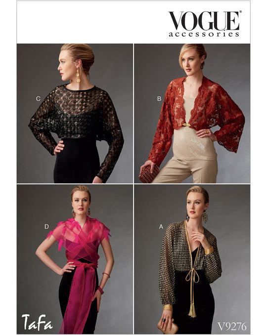 Vogue Schnittmuster V9276 Damen Bolero