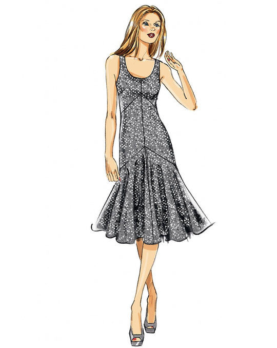 Vogue Schnittmuster V8814 Damen Kleid