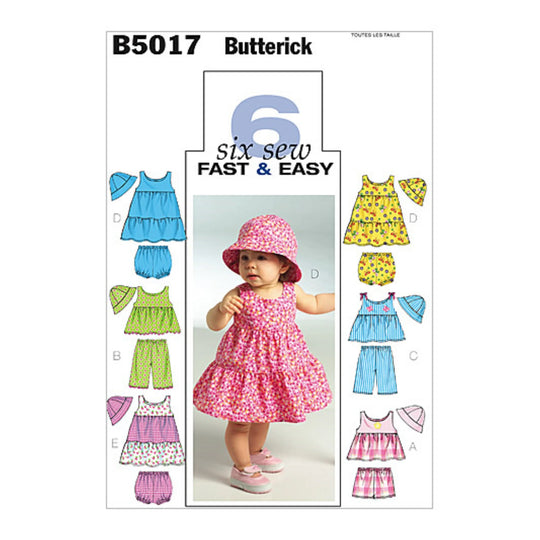 Patron de couture Butterick B5017 pour tout-petits