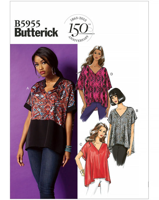 Butterick Schnittmuster B5955 Damen Oberteil