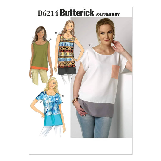 Patron Butterick B6214 Haut pour femme
