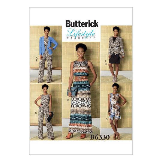 Butterick Schnittmuster B6330 Damen Casual Kleid Hose Shorts Jumpsuit