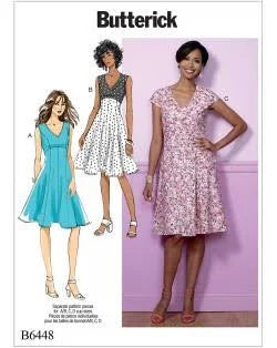 Butterick Schnittmuster B6448 Damen Kleid